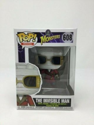 The Invisible Man 608 Funko Pop Movies Universal Monsters,  Pop Protector A