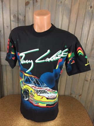 Nascar 1995 Terry Labonte Kellogg’s 2 - Sided All Over Print T - Shirt Sz M Vintage