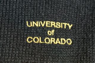 vtg 80 ' s 90 ' s University of Colorado CU buffaloes Buffs sweater acrylic Men ' s M 3