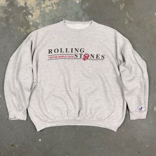Vintage 1997 1998 Rolling Stones World Tour Crew Neck Sweatshirt