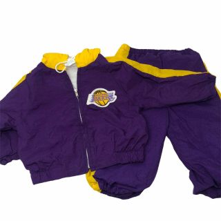 Vintage Vtg 1980s La Lakers 18 Months Mos Tracksuit Baby Basketball Track Suit