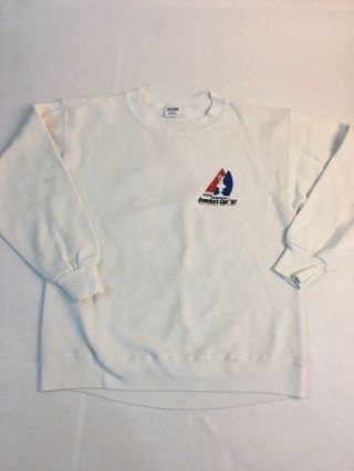 Vintage America’s Cup Sweatshirt Men’s S San Diego Ca Usa Sailing Yacht Race 90s
