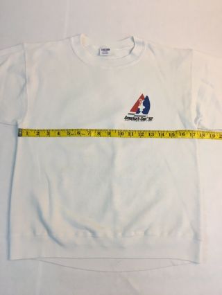 Vintage America’s Cup Sweatshirt Men’s S San Diego CA USA Sailing Yacht Race 90s 3