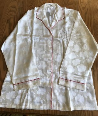 NWT Vintage 100 Chinese Silk Hand Embroidered Pajamas Size Medium 36 2