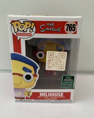 The Simpsons Millhouse Funko Pop Comic Con Exclusive Limited Edition 765
