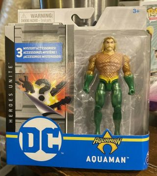 Rare Metallic Orange Shirt Spin Master Aquaman Dc Heroes Unite Aqua Man Chrome