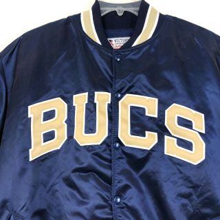 Vintage Victory Athletic Usa Men’s Bucs Navy Gold Satin Fleece Coat Jacket Xxl