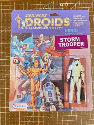 1985 Star Wars Droids Storm Trooper Glasslite - Custom