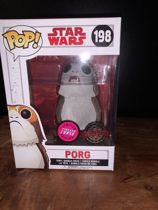 Funko Pop Star Wars Porg,  Flocked Special Edition The Last Jedi 198 Chase