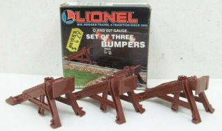 Lionel 6 - 12717 O / O27 Tubualar Track Authentic Track Bumpers (set Of 3) Ln/box