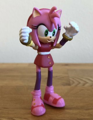 Amy Rose Sonic Boom 3” Figure Sonic The Hedgehog Rare Figure Sega Tomy @rare@