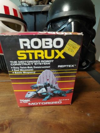 Vintage Tomy Robo Strux Reptex Figure With Box.