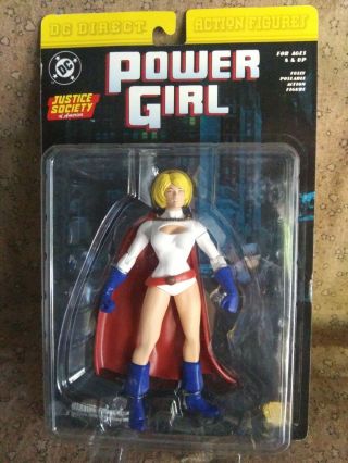 Dc Direct Action Figures Justice Society Of America Power Girl In Package