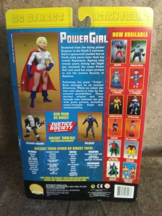 DC DIRECT ACTION FIGURES JUSTICE SOCIETY of AMERICA POWER GIRL in Package 3