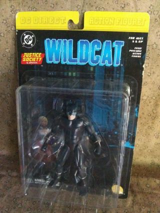Dc Direct Action Figures Justice Society Of America Wildcat In Package