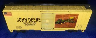 Custom Ho Scale John Deere Quality Farm Equipment Advertising Freight Car