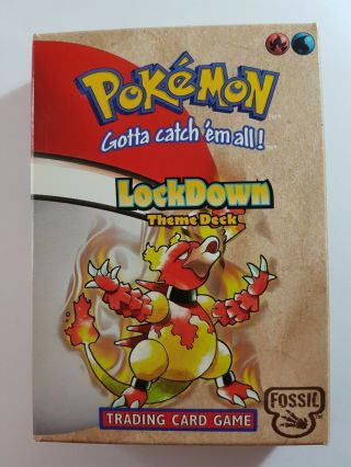 Lockdown Fossil Pokemon Theme Deck Empty Box No Cards