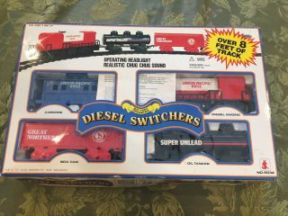 1989 Diesel Switcher Battery Operated Train Set Complete Unused?