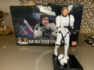 Han Solo Stormtrooper Disguise Figure - Star Wars Bandai Model Kit 6 " Scale 1/12