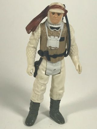 Star Wars Vintage Figure Luke Skywalker Hoth Complete W/rifle 1980 Lfl Hk Ex