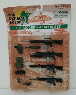 Ultimate Soldier U.  S.  Modern Rifle Weapon Set (1998) 21st Century For 12 "