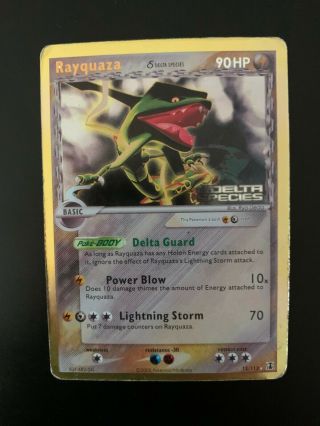 Rayquaza (delta Species) 13/113 Pokemon Card Reverse Holo Ex Delta Species