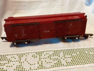 American Flyer - 734 Red Operating Box Car Vintage 7