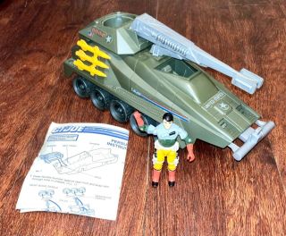 1987 Hasbro Gi Joe Persuader Tank - 100 Complete,  Driver Figure & Bps
