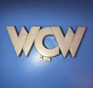 Vintage 90s Wcw Nitro Arena Logo Sign Accessory Spares (toy Biz,  1999) Wwe Wwf