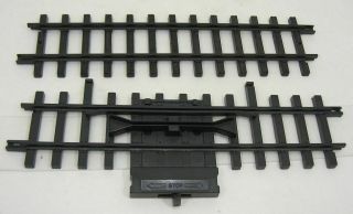 2 Bright G Gauge Scale 15 " Train Tracks Stop Direction Control,  Straight