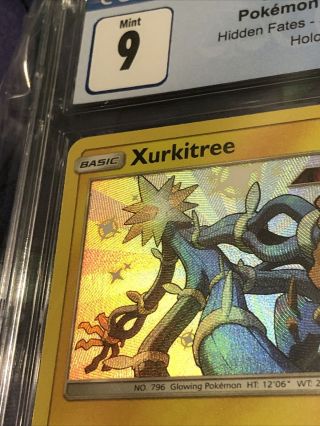 Xurkitree SV14/SV94 Pokemon Card Hidden Fates Shining Vault CGC 9 PSA BGS 2