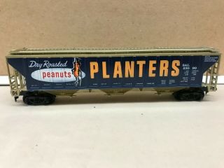 Vintage Tyco,  Ho Scale,  Planters Peanuts,  3 - Bay Covered Hopper (mpn:359c)