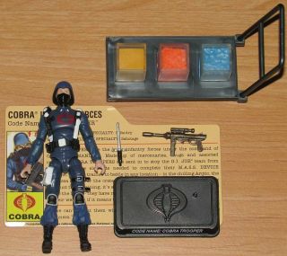 G.  I.  Joe 25th Anniversary Dvd Battles Cobra Trooper V8 3¾ " Figure