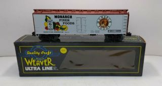 Weaver U3124 O Scale Wood Side Refrigerator Car Manarch Food [3rail ] 14454 Ex