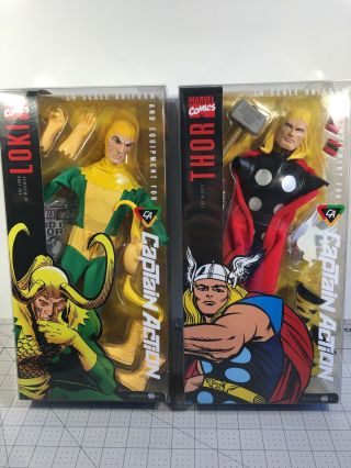 Captain Action Thor & Loki Uniform 12 " Inch Forever Fun Marvel 2012 1/6 Scale