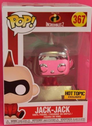 Funko Pop Incredibles 2 367 Jack Jack Hot Topic Exclusive Figure Box Defects