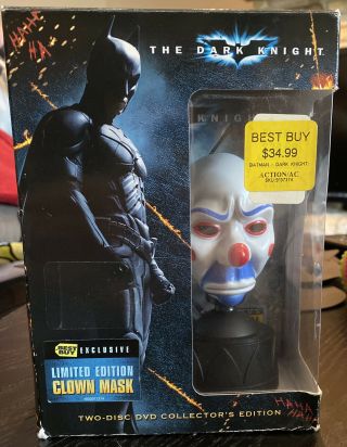 Dark Knight Heath Ledger Clown Mask Best Buy Exclusive In Retail Box