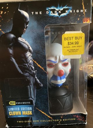 DARK KNIGHT Heath Ledger Clown Mask BEST BUY EXCLUSIVE In Retail Box 3