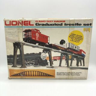 Lionel O O27 Gauge Graduated Trestle 6 - 2110 Elevated Complete Train Track Set Nr