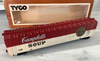 Vintage TYCO HO Scale CAMPBELL’S SOUP Box Car,  KADEEs,  Sprung Trucks 2