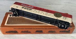 Vintage TYCO HO Scale CAMPBELL’S SOUP Box Car,  KADEEs,  Sprung Trucks 3