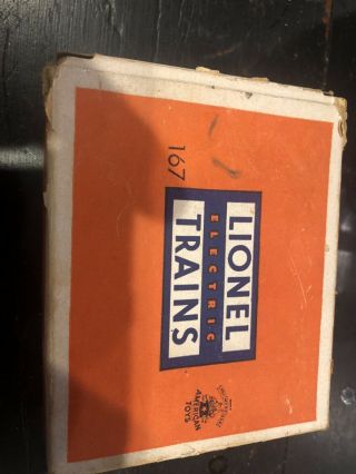 Prewar,  Postwar Lionel 167 Whistle Controller W Orig Box,  Insert