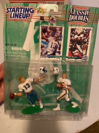 1997 Starting Lineup Nfl Classic Doubles Dan Marino & Bob Griese - Mia.  Dolphins