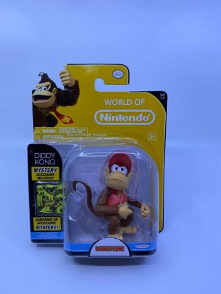 Diddy Kong World Of Nintendo 4 Inch Figure Series 1 - 2 Jakks Pacific