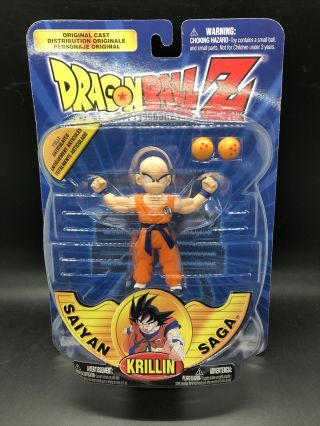 Dragonball Z Saiyan Saga Krillin Action Figure Moc,  2000 Irwin Toy Figure