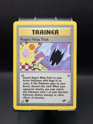 2000 Pokémon Gym Challenge 1st Edition Koga 