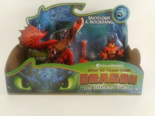 How To Train Your Dragon 3 Snotlout & Hookfang Action Figure Set