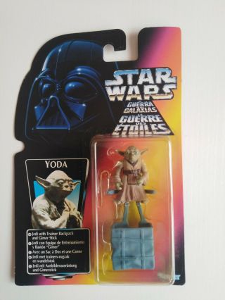 Star Wars Kenner Potf Red Card,  Tri Logo 1996 Yoda