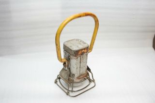 Lantern - Justrite Mfg.  Co.  Railway / Mining Handheld Electric Lantern Dual Beam