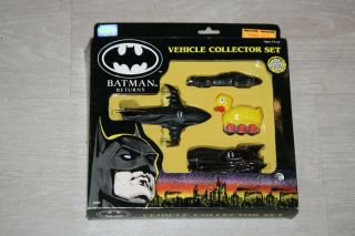 Vintage 1992 Ertl Batman Returns 4 Vehicle Collectors Set Die Cast 2489